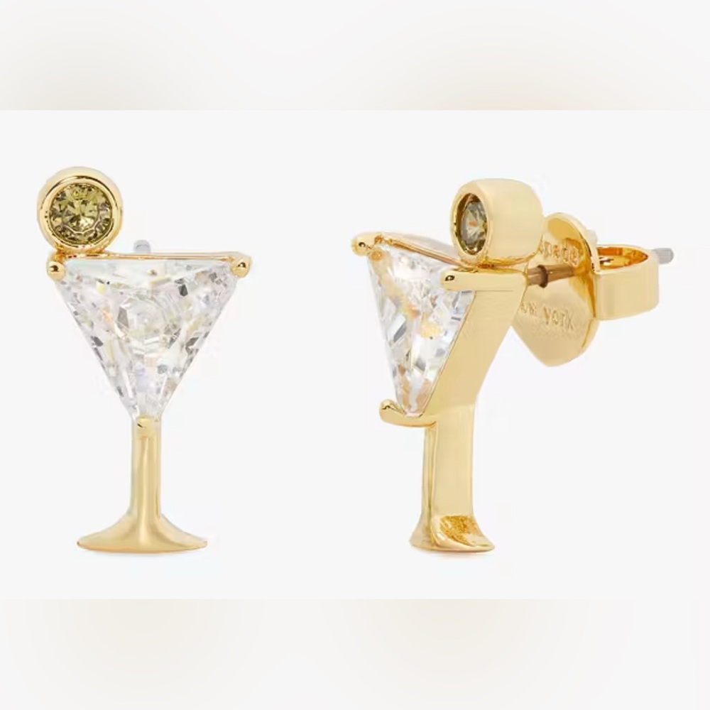 Kate Spade Shaken not Stirred Stud Earrings - Picture 5 of 5